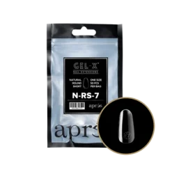 Apres Gel-X Refill Tips Natural Round Short - Size 07, 50 pcs.