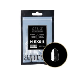 Apres Gel-X Refill Tips Natural Round Extra Short - Size 05, 50 pcs.