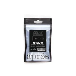 Apres Individual Tips - Natural Square Long #9