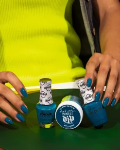 Artistic Nail Design "All About The Sound" - Bright Teal Crème Perfect Dip Powder 23 g | 0.8 Oz