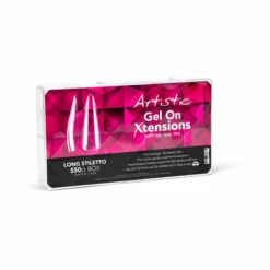 Artistic Nail Design Gel On Xtensions, Long Stiletto, 550 Ct