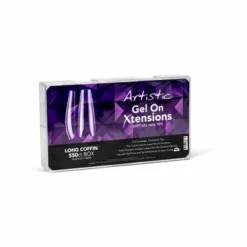 Artistic Nail Design Gel On Xtensions, Long Coffin, 550 Ct