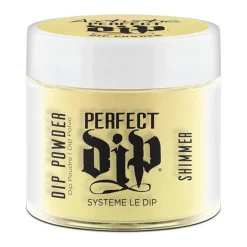 Artistic Nail Design "Goddess of Light" - Iridescent Yellow Crème Dip Powder, 23g | .8 oz