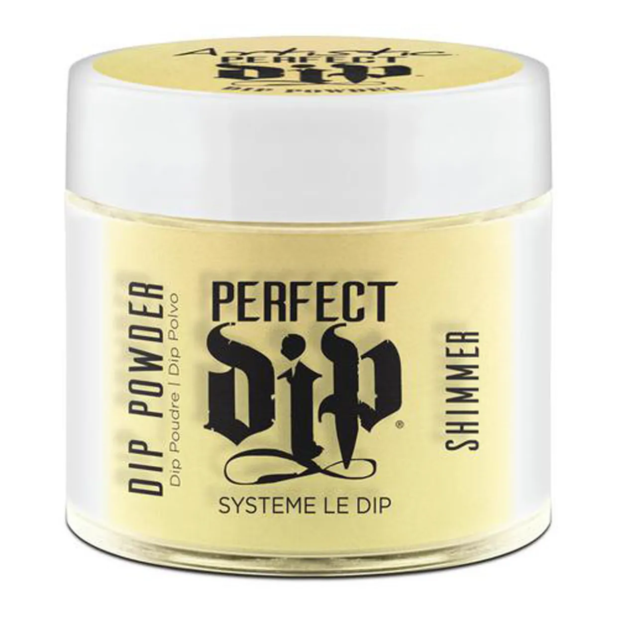Artistic Nail Design "Goddess of Light" - Iridescent Yellow Crème Dip Powder, 23g | .8 oz
