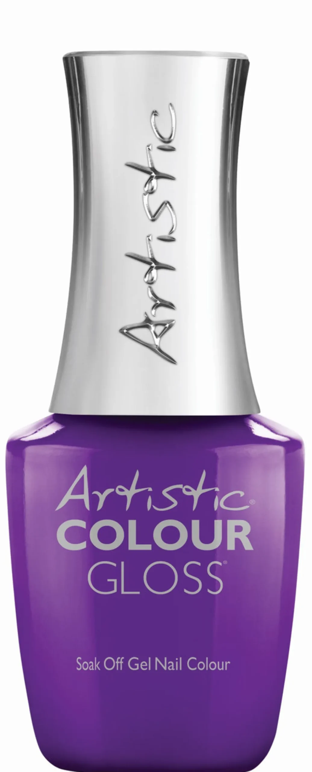 Artistic Nail Design "Got My Attention", Colour Gloss Soak-Off Gel Polish, Purple Neon Crème
