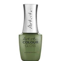 Artistic Nail Design "Groovy Days Ahead" - Green Moss Crème Gel Polish, 15mL | .5 fl oz