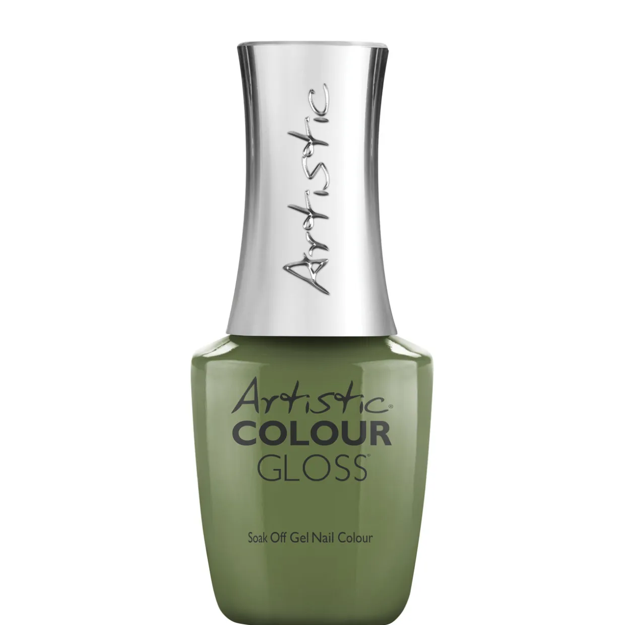 Artistic Nail Design "Groovy Days Ahead" - Green Moss Crème Gel Polish, 15mL | .5 fl oz