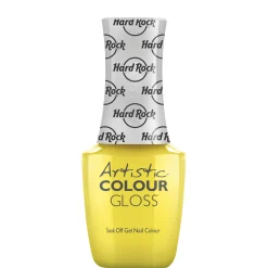 Artistic Nail Design "Light Up The Stage" - Yellow Creme Colour Gloss LED Soak Off Gel Color, 15 mL | .5 fl oz