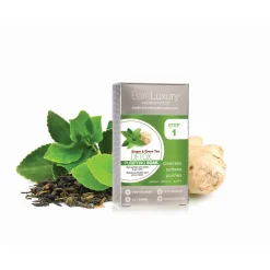 BareLuxury Detox Ginger & Green Tea 4 Pack - Includes 1 Each Of Soak, Masque, Scrub, Massage Butter