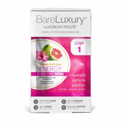 BareLuxury Energy Pomelo & Hibiscus 4 Pack - Includes 1 Each Of Soak, Masque, Scrub, Massage Butter