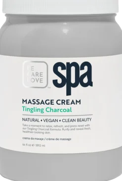 BCL SPA Massage Cream Tingling Charcoal, 64 oz.