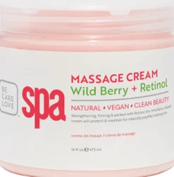 BCL SPA Massage Cream Wild Berry + Retinol, 16 oz.