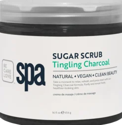 BCL SPA Sugar Scrub Tingling Charcoal, 16 oz.