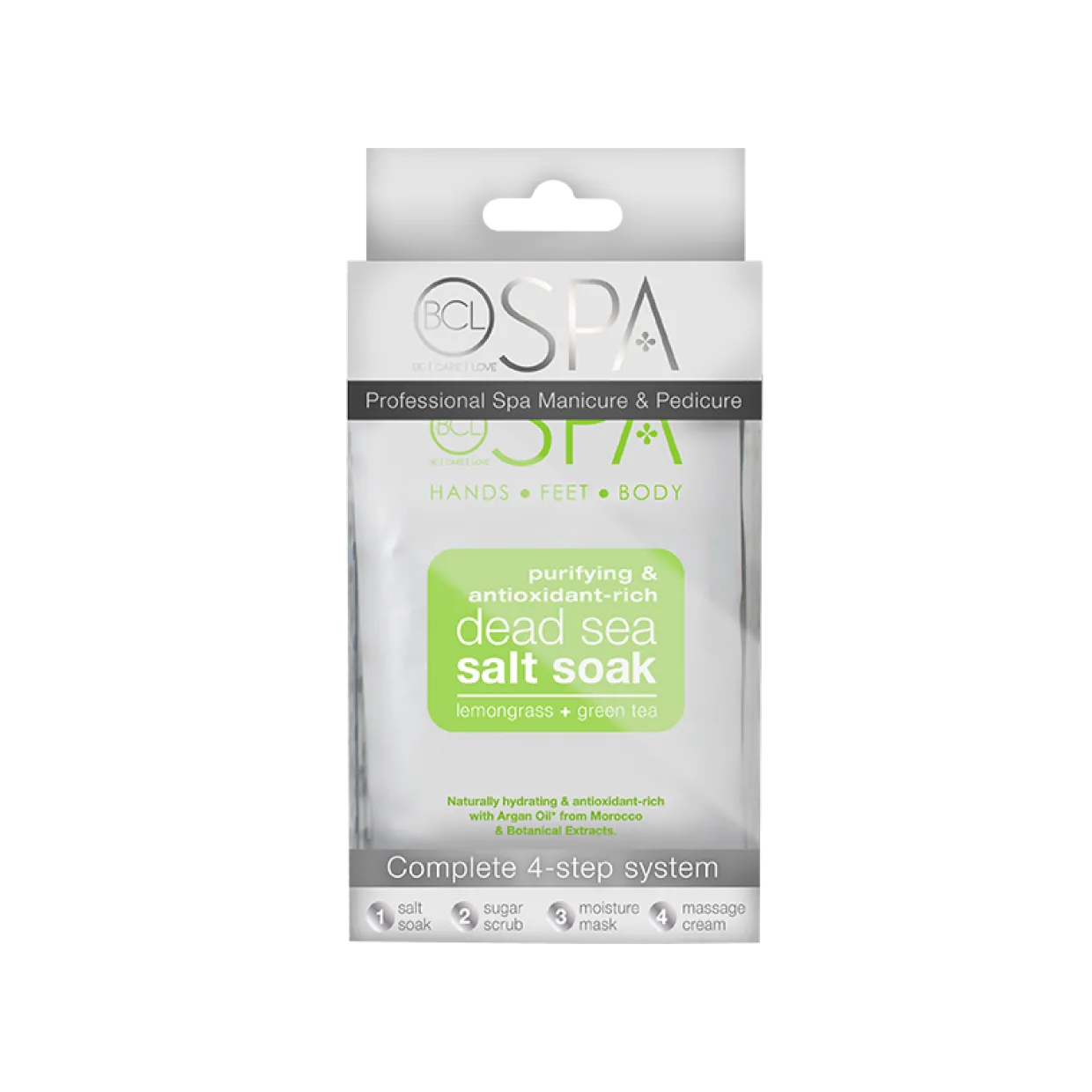 BCL Spa Lemongrass + Green Tea Complete 4-step System, Single Use Packet Box