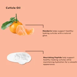 BCL Spa Nourishing Peptide Nail & Cuticle Oil, Mandarin Scented