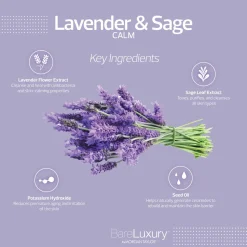 Calm Lavender & Sage Masque (8 oz.| 226 g.) - BareLuxury In A Jar