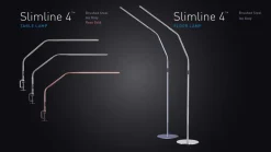 Daylight Company Slimline 4 LED Floor Lamp, Satin Silver - U35219
