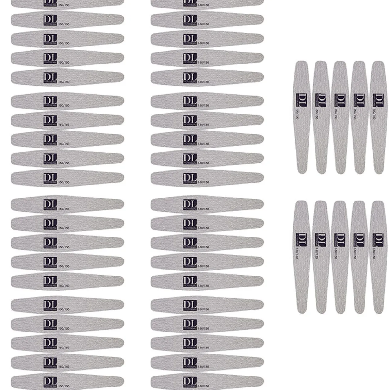 DL Pro 150/150 Grit Nail File, Case Pack of 50