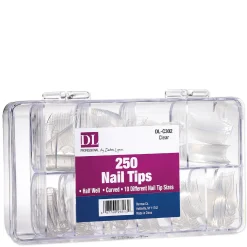 DL Pro Clear Nail Tips, 250 ct.