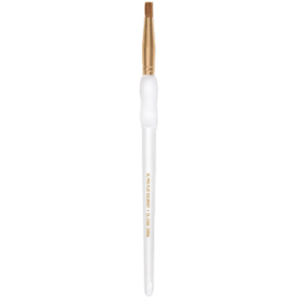 DL Pro Flat Sable Kolinsky Brush with Gel Grip Handle