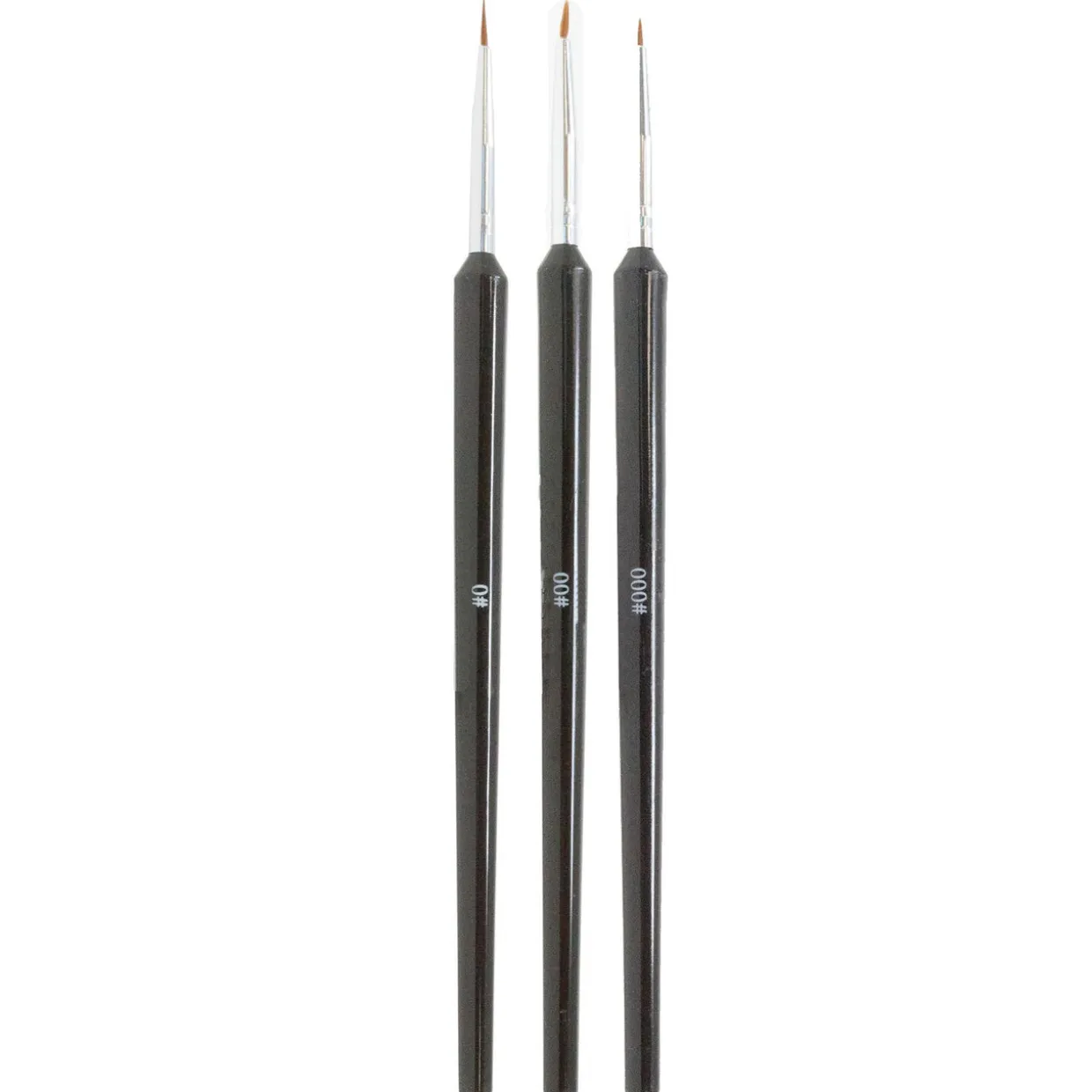 DL Pro 3 pc. Nail Art Striping Brush Set