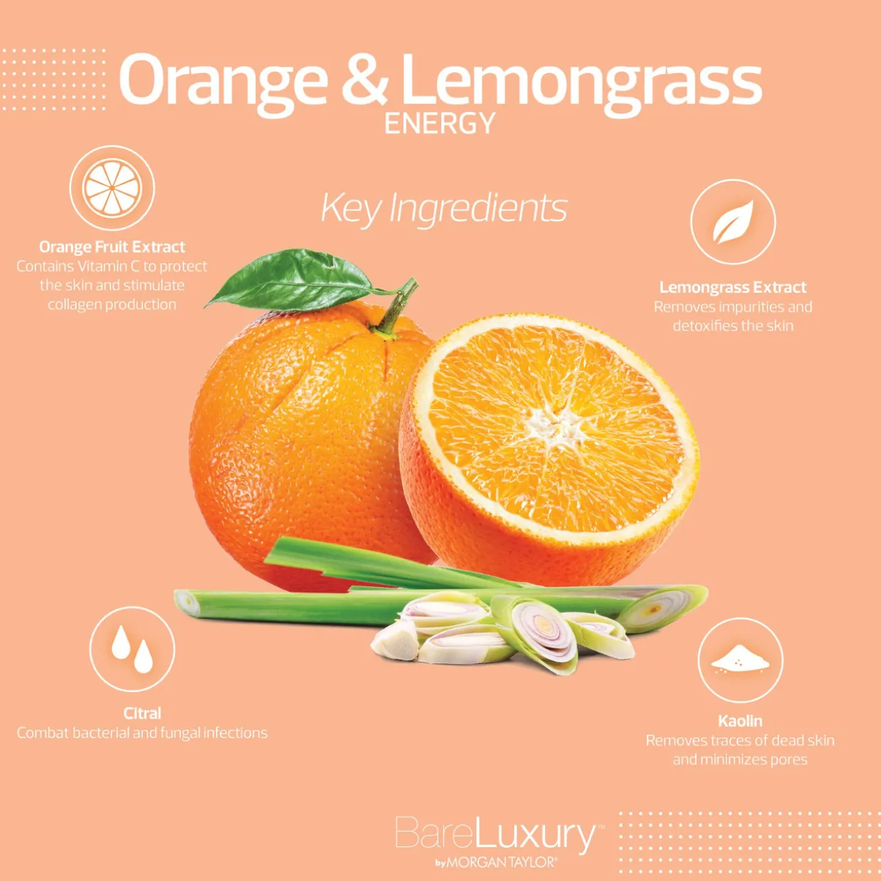 Energy Orange & Lemongrass Butter (8 oz. | 240 ml.) - BareLuxury In A Jar
