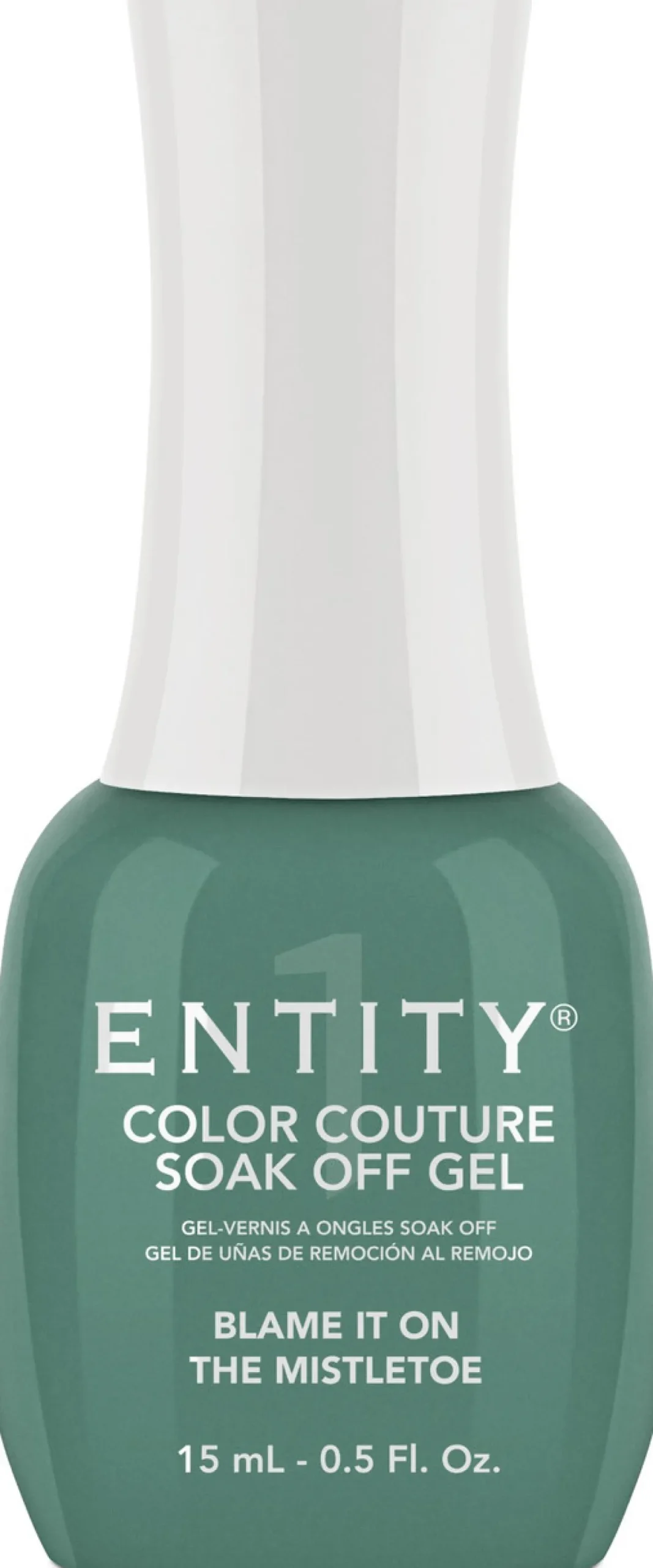Entity "Blame It On The Mistletoe" Duo - Includes Gel Polish and Lacquer - Slate Green Creme