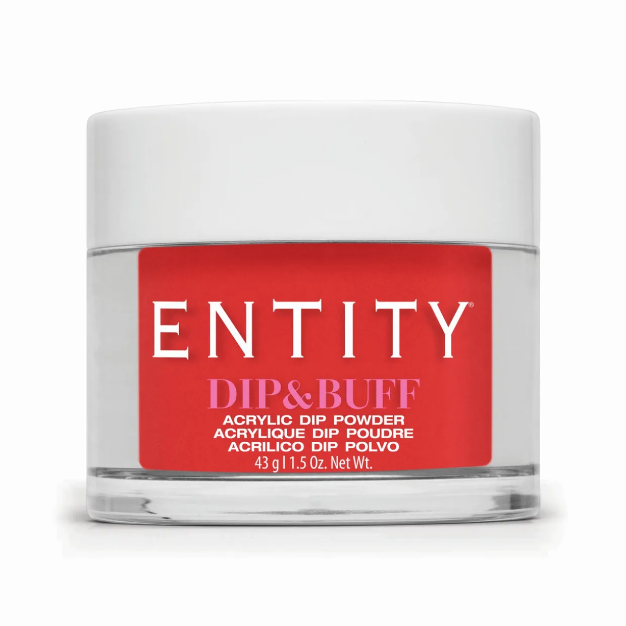 Entity Dip & Buff, "A-Very Bright Red Dress", Bright Red Creme , 43 g | 1.5 Oz. - 5301690
