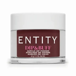 Entity Dip & Buff, "Cabernet Ball Gown", Dark Red Shimmer , 43 g | 1.5 Oz. - 5301713