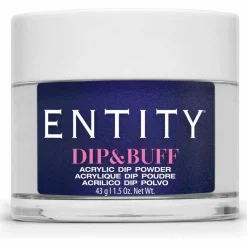 Entity Dip & Buff, "Denim Diva", Navy Blue Shimmer , 43 g | 1.5 Oz. - 5301297
