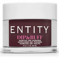 Entity Dip & Buff, "Fashion Icon", Burgundy Shimmer , 43 g | 1.5 Oz. - 5301294