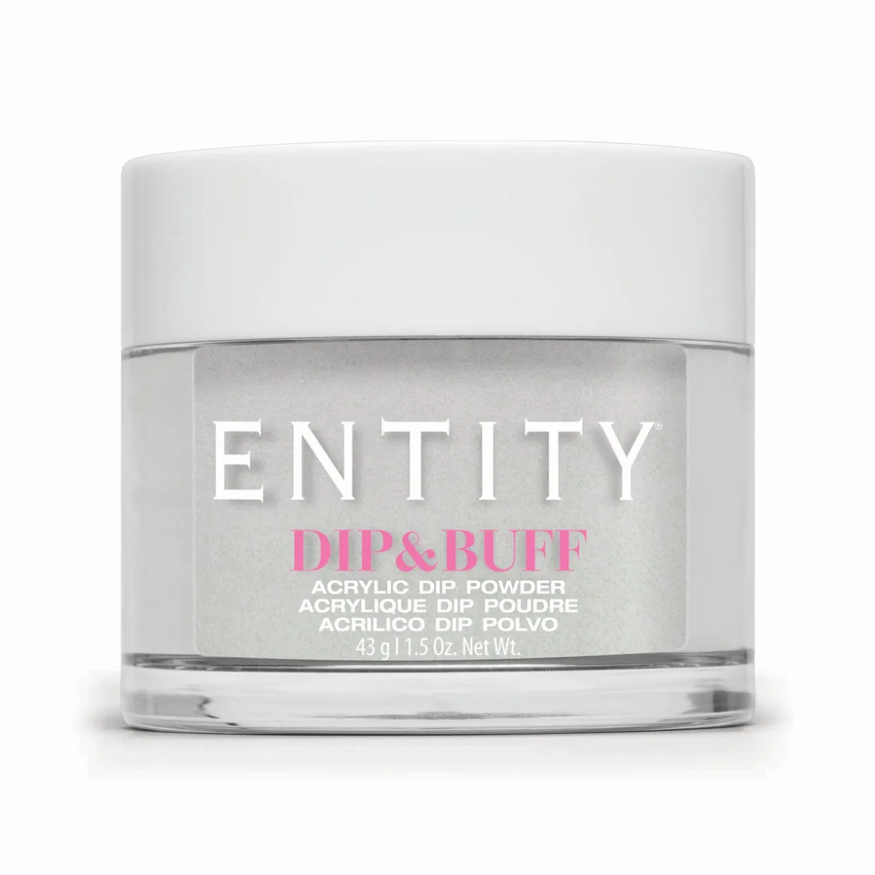Entity Dip & Buff, "Graphic And Girlish White", Iridescent Shimmer , 43 g | 1.5 Oz. - 5301706