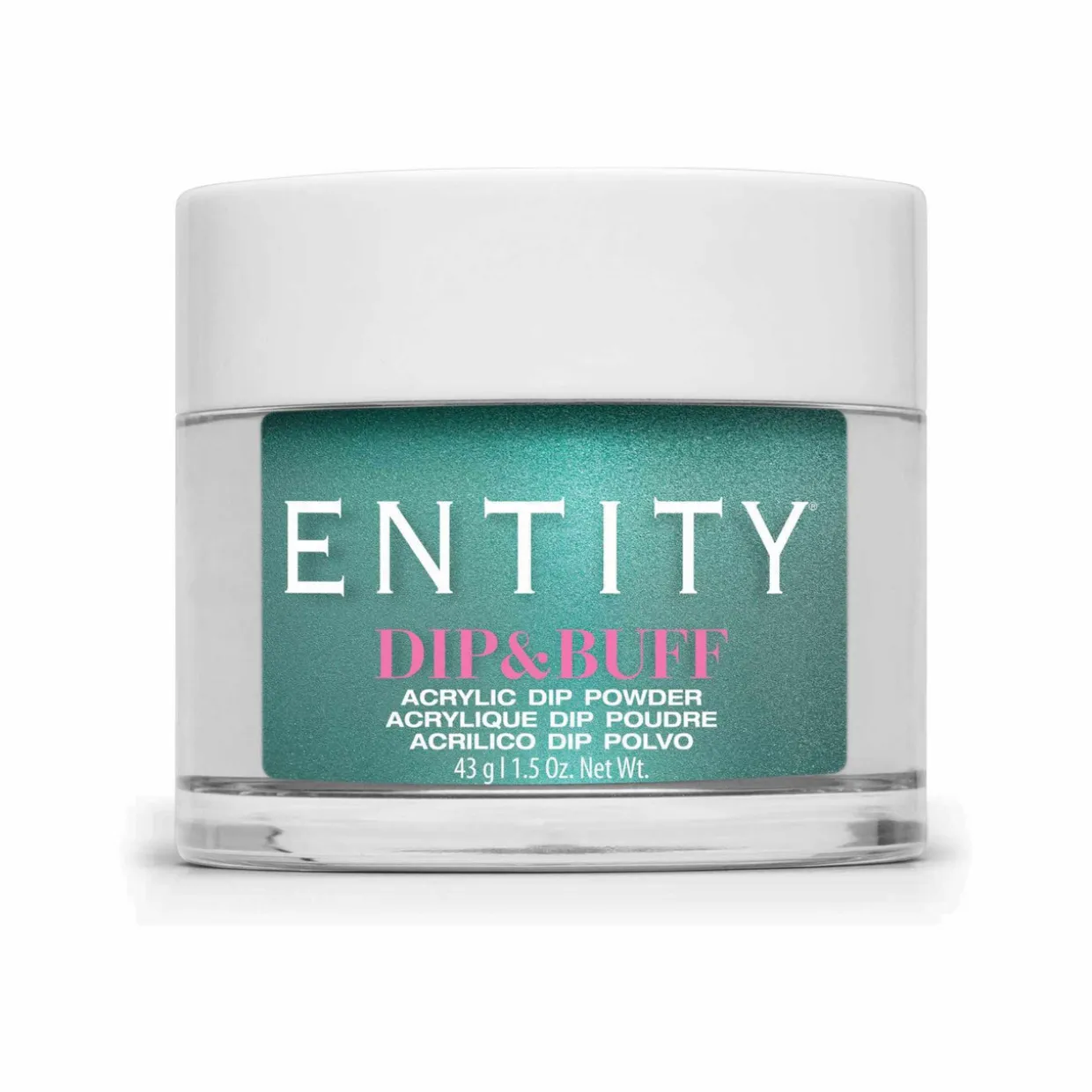 Entity Dip & Buff, "Jewel Tones", Teal Shimmer , 43 g | 1.5 Oz. - 5301697