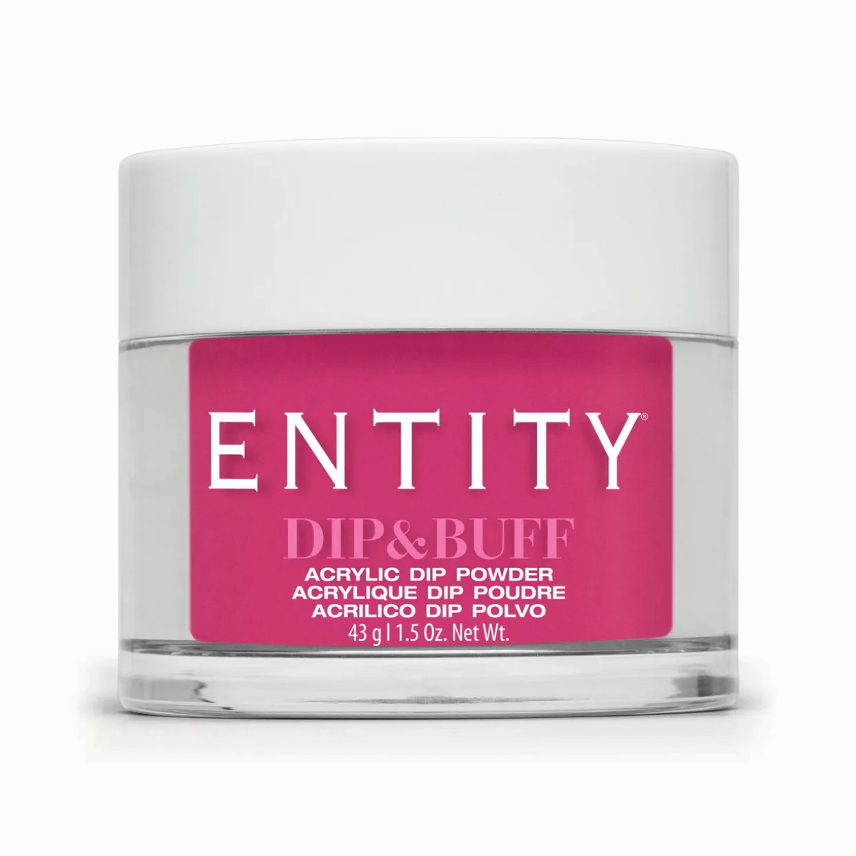 Entity Dip & Buff, "Midriffs & Mini Skirts", Medium Pink Creme , 43 g | 1.5 Oz. - 5301856