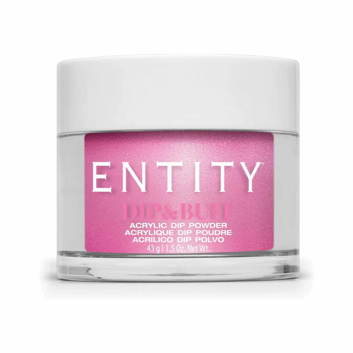 Entity Dip & Buff, "Ruching Pink", Pink Shimmer , 43 g | 1.5 Oz. - 5301761