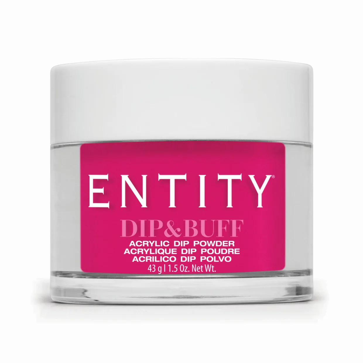 Entity Dip & Buff, "Tres Chic Pink", Raspberry Pink Creme , 43 g | 1.5 Oz. - 5301243