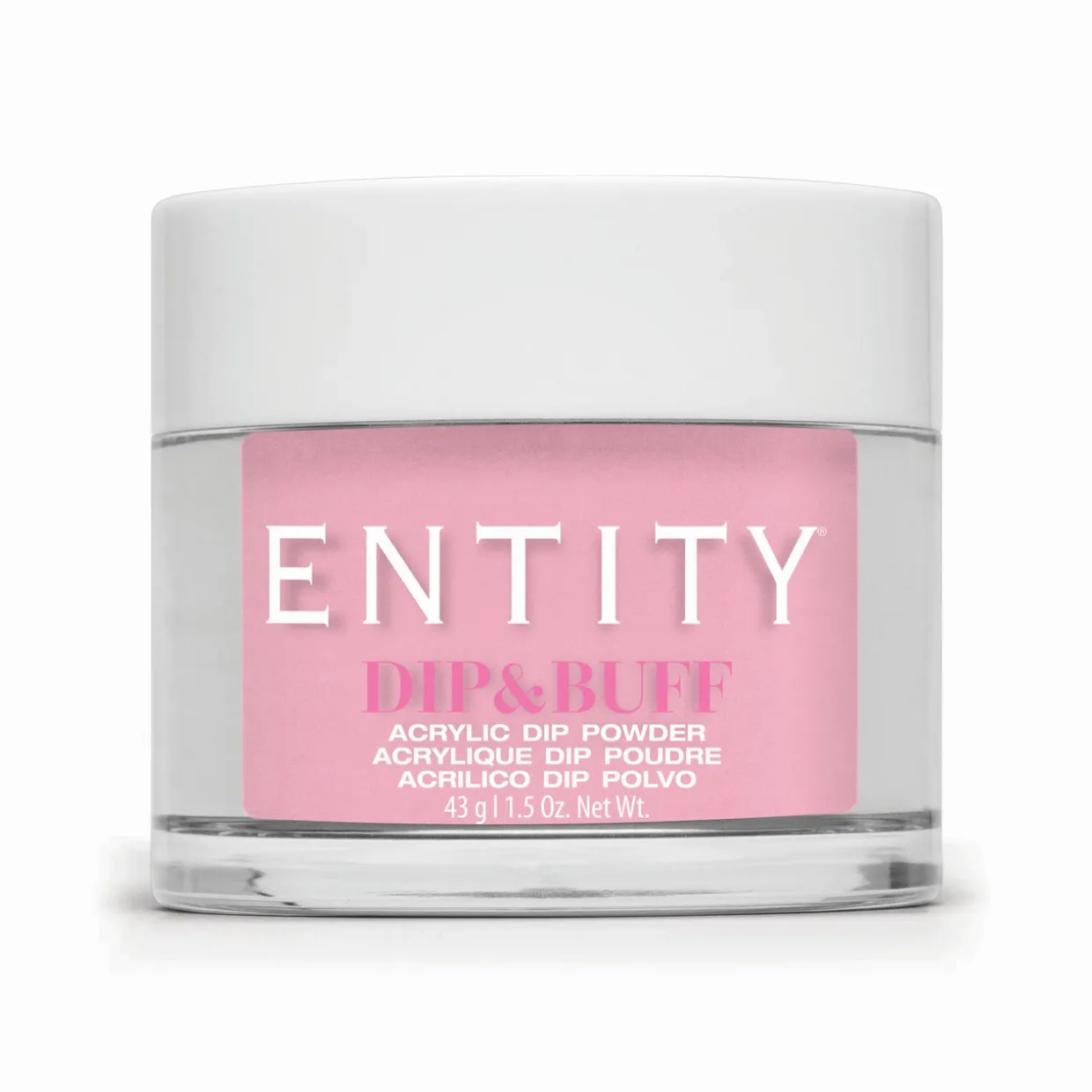 Entity Dip & Buff, "Wearing Only Enamel And A Smile", Light Pink Creme , 43 g | 1.5 Oz. - 5301508