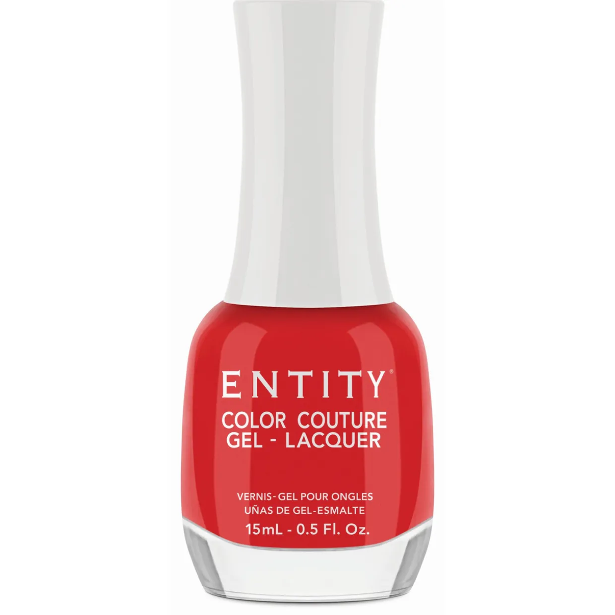 Entity Extended Wear Hybrid Gel-Lacquer "A-Very Bright Red Dress" - Bright Red Creme