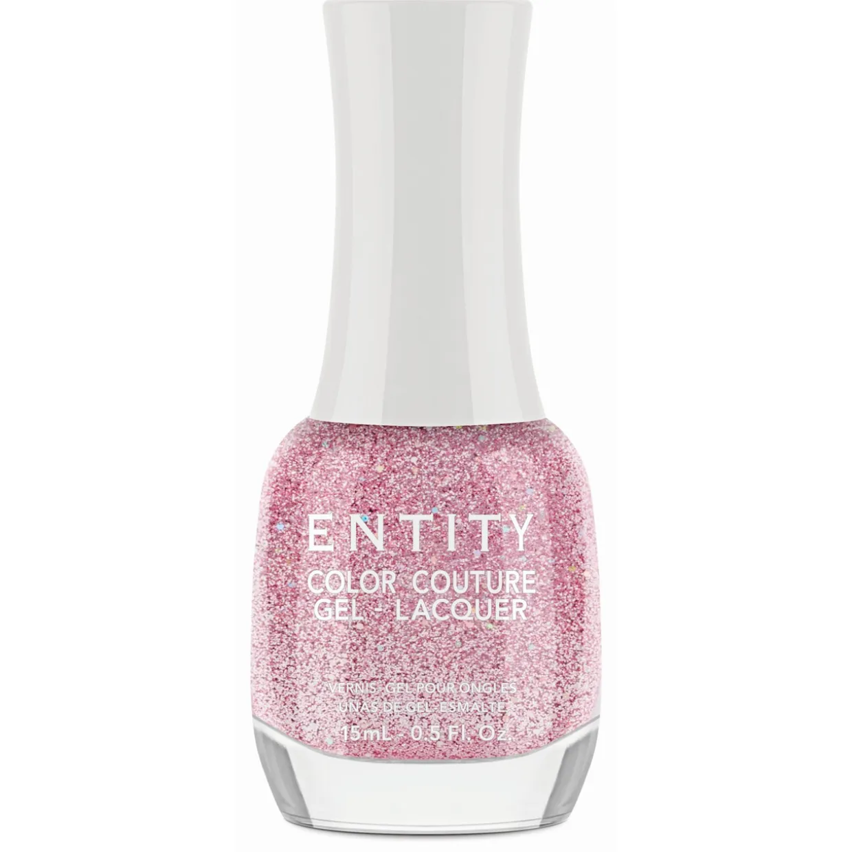 Entity Extended Wear Hybrid Gel-Lacquer "Glitzerazzi" - Pink Glitter