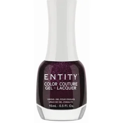 Entity Extended Wear Hybrid Gel-Lacquer "Mini Skirt Maroon" - Deep Plum Shimmer