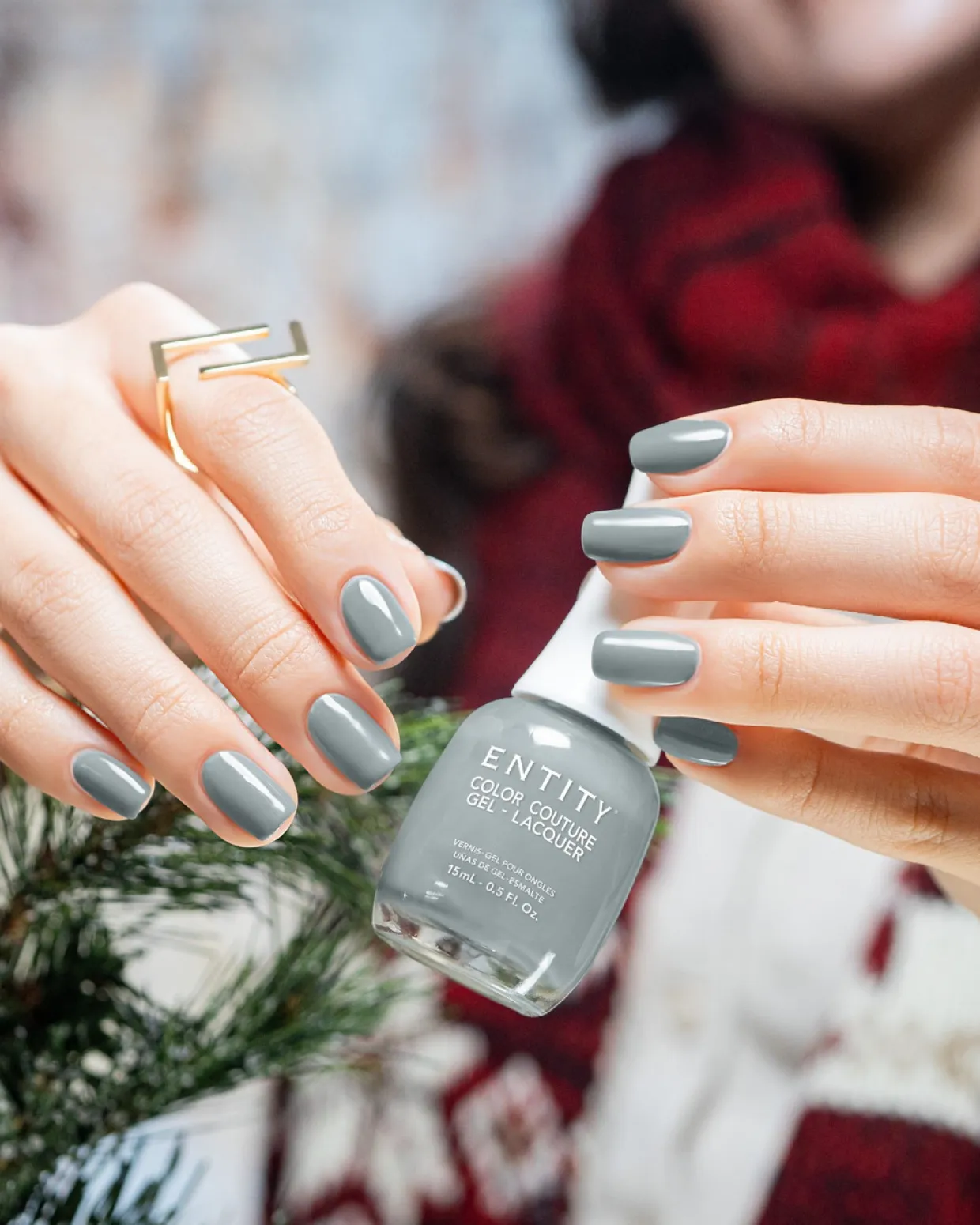 Entity Extended Wear Hybrid Gel-Lacquer "Ice To See You!" - Gray Crème, 15mL|5fl
