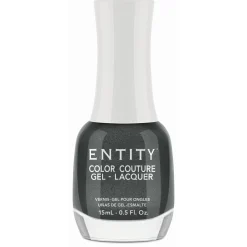 Entity Extended Wear Hybrid Gel-Lacquer "Headliner" - Dark Grey Shimmer