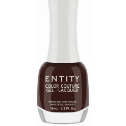 Entity Extended Wear Hybrid Gel-Lacquer "Leather And Lace" - Chocolatey Red Creme