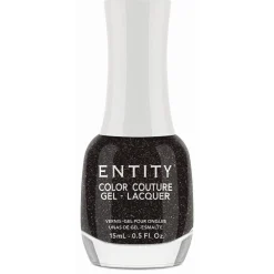 Entity Extended Wear Hybrid Gel-Lacquer "Power Suit" - Brown Black Shimmer