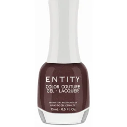 Entity Extended Wear Hybrid Gel-Lacquer "Handbag Haven" - Chocolate Brown Shimmer