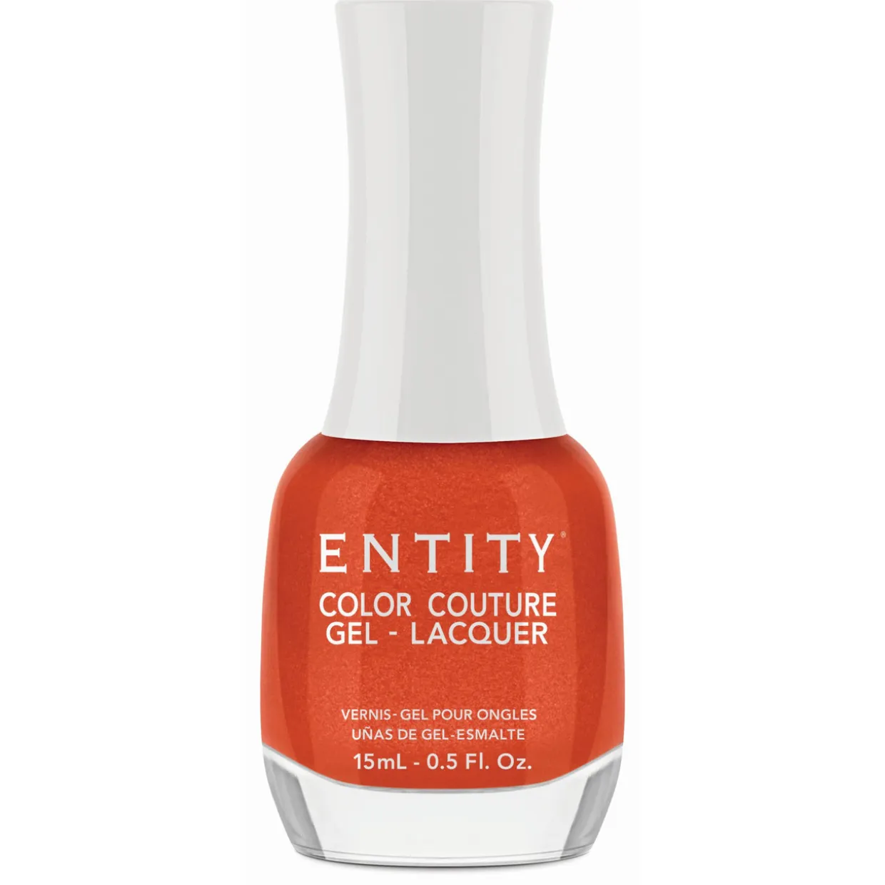 Entity Extended Wear Hybrid Gel-Lacquer "Bouquet Of Gerbera Daisies" - Dark Orange Shimmer