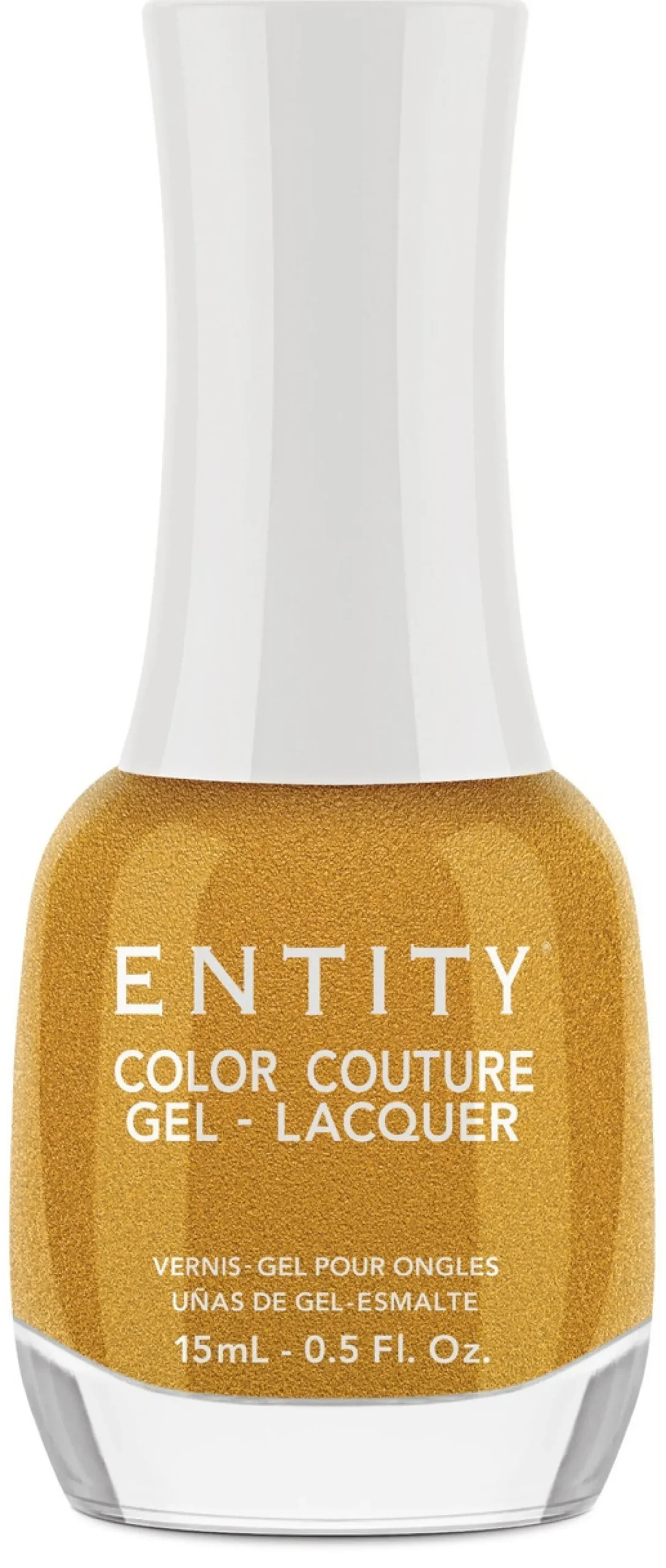 Entity "Frost Impressions" Duo - Includes Gel Polish and Lacquer - Gold Yellow Pearl
