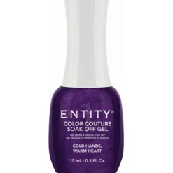 Entity One Color Couture Gel Polish "Cold Hands, Warm Heart" - Deep Purple Shimmer