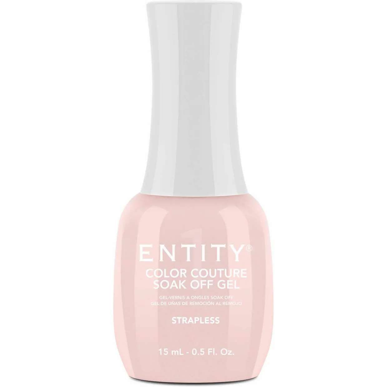 Entity One Color Couture Gel Polish "Strapless" - Light Pink Sheer