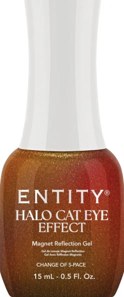 Entity One Color Couture Gel Polish "Change Of S-Pace", Pink to Orange Two-Tone, 15mL | .5 oz - Halo Cat-Eye Effect
